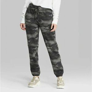 wild fable - Army Green Camo Print Joggers Sweatpants